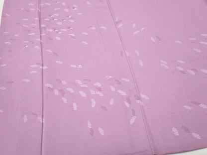 平和屋着物▽訪問着 単衣 刺繍 裏菊文 正絹 逸品 CAAQ0033vf