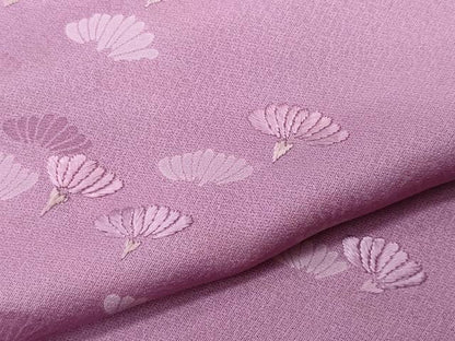平和屋着物▽訪問着 単衣 刺繍 裏菊文 正絹 逸品 CAAQ0033vf