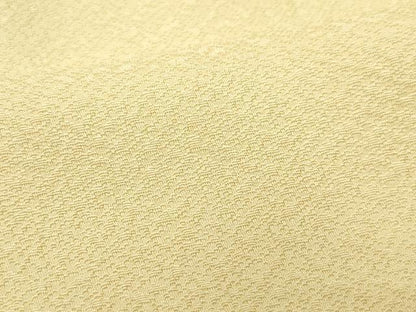 平和屋着物▽上質な色無地 単衣 香色 正絹 逸品 CAAQ0035vf
