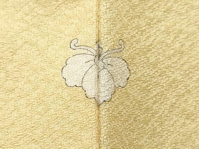 平和屋着物▽上質な色無地 単衣 香色 正絹 逸品 CAAQ0035vf