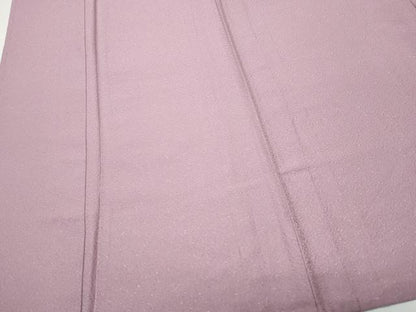 平和屋着物▽上質な色無地　単衣　梅鼠色　正絹　逸品　CAAQ0037vf