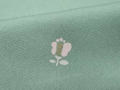 平和屋着物▽上質な小紋 単衣 舞蝶花文 金彩 正絹 逸品 CAAQ0038vf