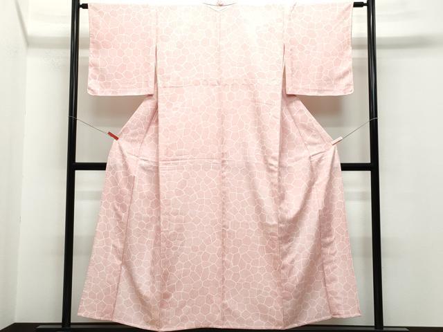 平和屋着物▽小紋 単衣 吉祥文 洗える着物 CAAQ0043vf