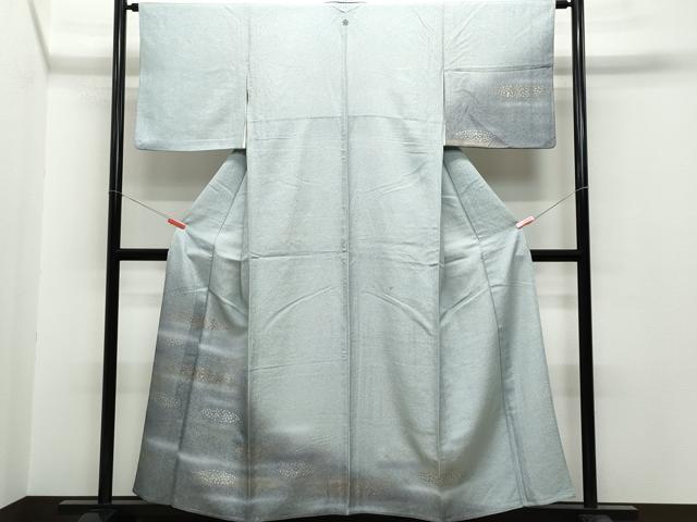 平和屋着物▽訪問着 単衣 霞吉祥文 金銀彩 正絹 逸品 CAAQ0045vf