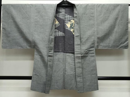 平和屋着物▽男性 色無地 単衣 アンサンブル 煤竹色 CAAQ0054vf