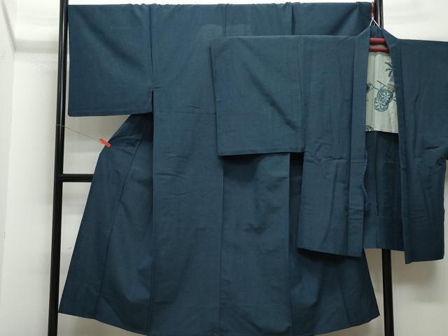 平和屋着物▽男性 小紋 単衣 アンサンブル 霞文 CAAQ0055vf