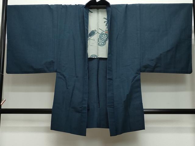 平和屋着物▽男性 小紋 単衣 アンサンブル 霞文 CAAQ0055vf