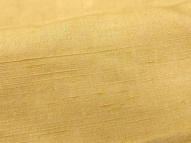 平和屋着物▽上質な紬　単衣　色無地　芝翫茶色　正絹　逸品　CAAQ0065vf