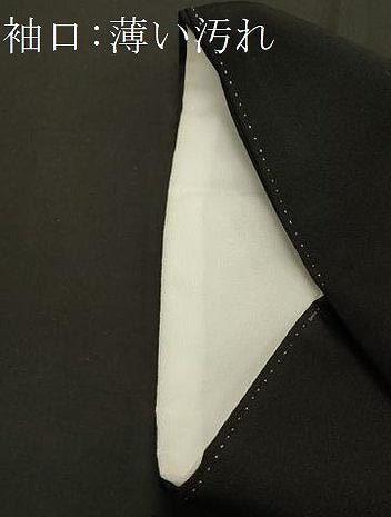 平和屋着物■豪華黒留袖 吉祥松文 金彩 正絹 逸品 CAAQ1708th