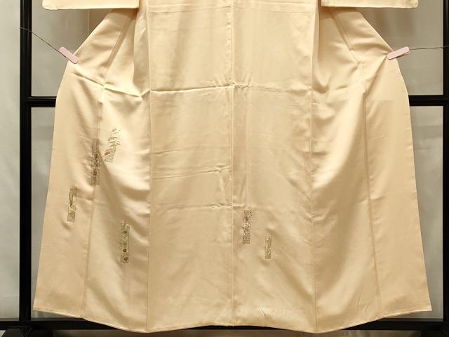 【正規品】 金糸 短冊草花文 刺繍 平和屋着物□訪問着 鈴乃屋扱い 逸品 正絹 着物・浴衣