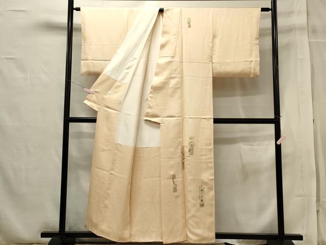 平和屋着物□訪問着 刺繍 短冊草花文 金糸 鈴乃屋扱い 正絹 逸品