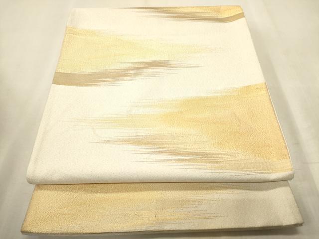 平和屋着物■六通柄袋帯 綴れ 霞文 金糸 正絹 逸品 CAAQ3463ak