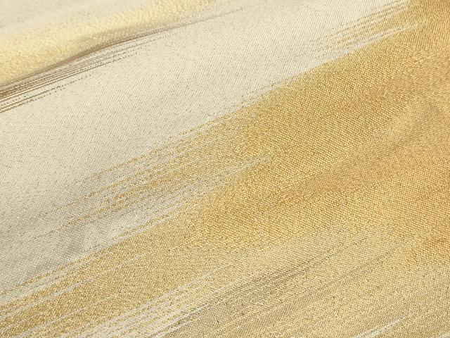 平和屋着物■六通柄袋帯 綴れ 霞文 金糸 正絹 逸品 CAAQ3463ak