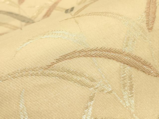 平和屋着物＊夏物 六通柄袋帯 笹文 金糸 正絹 逸品 CAAQ3519eg