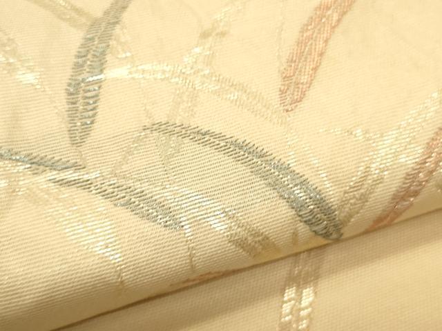 平和屋着物＊夏物 六通柄袋帯 笹文 金糸 正絹 逸品 CAAQ3519eg