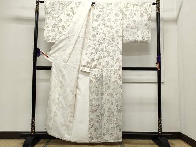 平和屋着物▽訪問着 単衣 作家物 霞枝垂れ花文 正絹 逸品 CAAQ3741ut