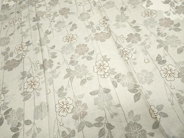 平和屋着物▽訪問着 単衣 作家物 霞枝垂れ花文 正絹 逸品 CAAQ3741ut