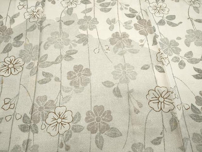 平和屋着物▽訪問着 単衣 作家物 霞枝垂れ花文 正絹 逸品 CAAQ3741ut