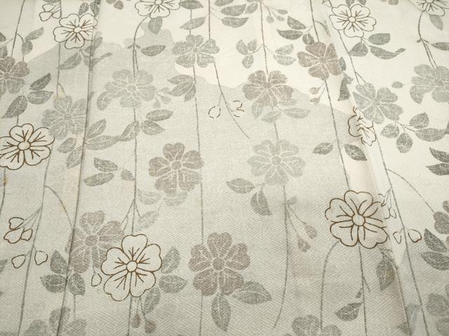 平和屋着物▽訪問着 単衣 作家物 霞枝垂れ花文 正絹 逸品 CAAQ3741ut