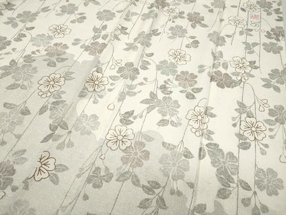 平和屋着物▽訪問着 単衣 作家物 霞枝垂れ花文 正絹 逸品 CAAQ3741ut