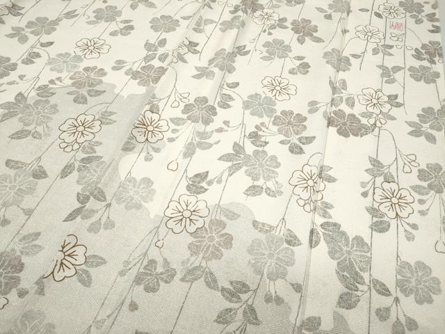 平和屋着物▽訪問着 単衣 作家物 霞枝垂れ花文 正絹 逸品 CAAQ3741ut