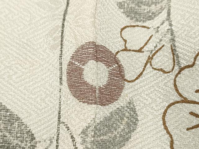 平和屋着物▽訪問着 単衣 作家物 霞枝垂れ花文 正絹 逸品 CAAQ3741ut