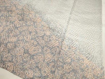 平和屋着物▽訪問着 単衣 杢目絞り 草花丸文 たたき染め 正絹 逸品 CAAQ5180dy