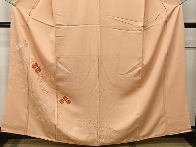 平和屋着物■色留訪問着　刺繍　流水吉祥花地紋　正絹　逸品　CAAQ5607ua