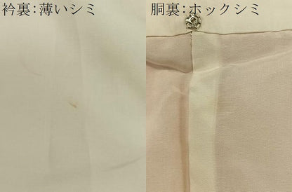 平和屋着物■色留訪問着　刺繍　流水吉祥花地紋　正絹　逸品　CAAQ5607ua