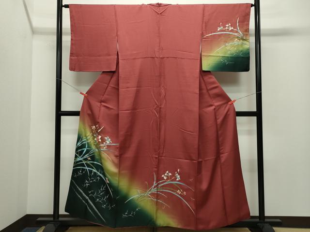 高級訪問着】 枝花文 暈し染め 逸品✨ No.60 着物・浴衣