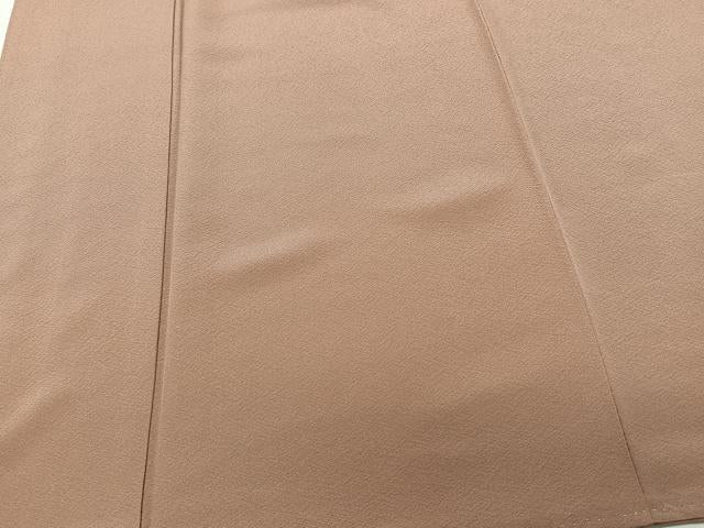 平和屋着物●上質な色無地 遠州茶色 正絹 逸品 CAAQ7078xi