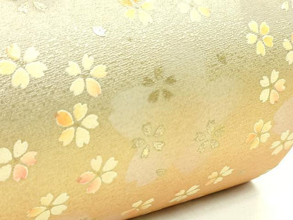平和屋着物●和装小物 和装バッグ ハンドバッグ 舞桜文 金彩 逸品 CAAQ8080ju