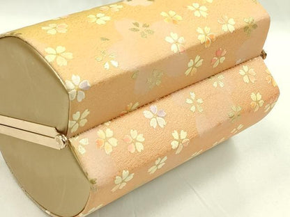 平和屋着物●和装小物 和装バッグ ハンドバッグ 舞桜文 金彩 逸品 CAAQ8080ju