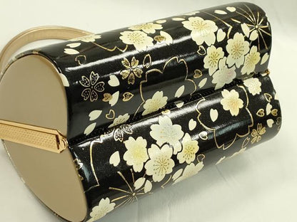 平和屋着物●和装小物 和装バッグ ハンドバッグ 舞桜文 金彩 振袖 逸品 CAAQ8083ju