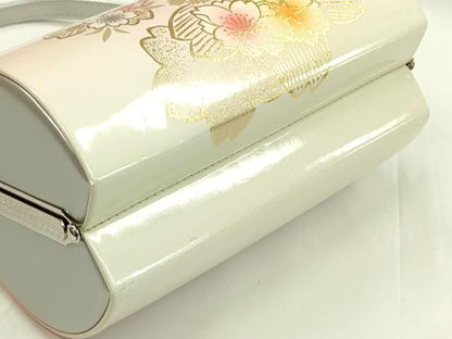 平和屋着物●和装小物 和装バッグ ハンドバッグ 梅桜舞花文 金彩 振袖 逸品 未使用 CAAQ8088ju