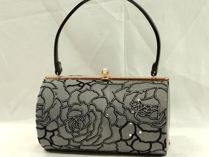 平和屋着物●和装小物 和装バッグ ハンドバッグ 花 ビジュー レース 逸品 CAAQ8095ju