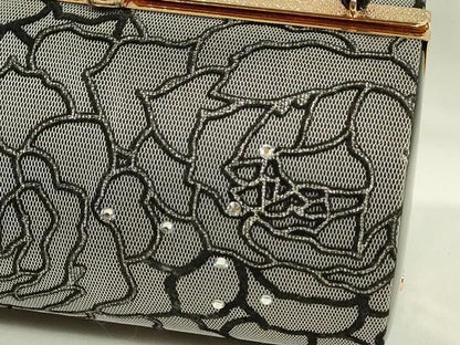 平和屋着物●和装小物 和装バッグ ハンドバッグ 花 ビジュー レース 逸品 CAAQ8095ju