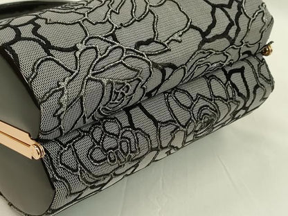平和屋着物●和装小物 和装バッグ ハンドバッグ 花 ビジュー レース 逸品 CAAQ8095ju