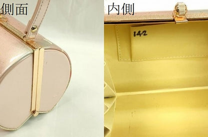 平和屋着物●和装小物 和装バッグ ハンドバッグ 草花文 金彩 逸品 CAAQ8098ju