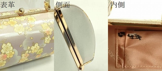 平和屋着物●和装小物 和装バッグ ハンドバッグ 花丸文 金彩 金鷲本舗謹製 KINWASHI 逸品 CAAQ8099ju