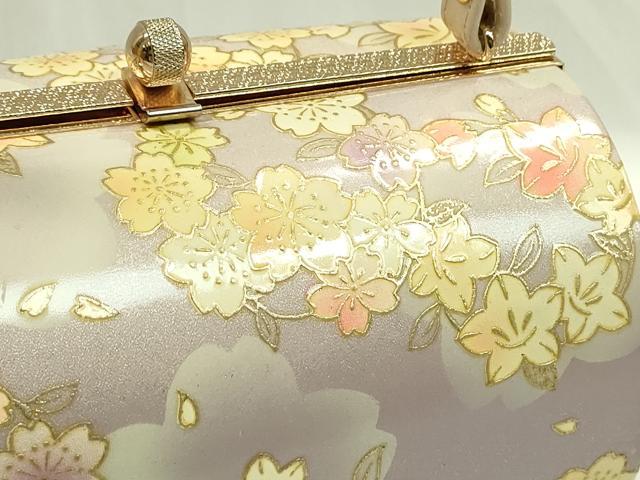 平和屋着物●和装小物 和装バッグ ハンドバッグ 花丸文 金彩 金鷲本舗謹製 KINWASHI 逸品 CAAQ8099ju