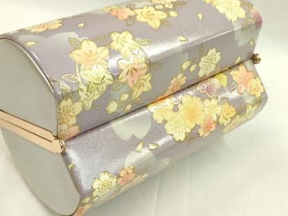 平和屋着物●和装小物 和装バッグ ハンドバッグ 花丸文 金彩 金鷲本舗謹製 KINWASHI 逸品 CAAQ8099ju