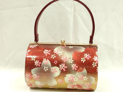 平和屋着物●和装小物　和装バッグ　ハンドバッグ　舞桜文　金彩　振袖　逸品　CAAQ8101ju