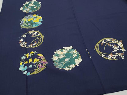 平和屋着物●訪問着 作家物 草花丸文 正絹 逸品 CAAQ9066vf