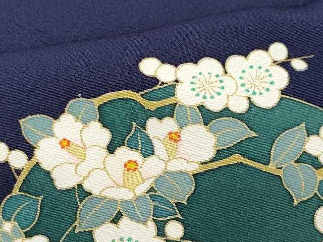 平和屋着物●訪問着 作家物 草花丸文 正絹 逸品 CAAQ9066vf