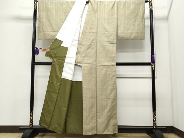平和屋着物●極上　1897年創業　名門岡野　本場筑前博多織　千年工房　黒田紬　献上　正絹　逸品　CAAQ9070vf