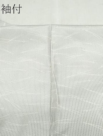 平和屋着物●訪問着 紬地 短冊人物花文 溢れ松葉文 正絹 逸品 CAAQ9081vf