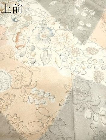 平和屋着物●訪問着　刺繍　辻が花　大丸扱い　正絹　逸品　CAAQ9119vf