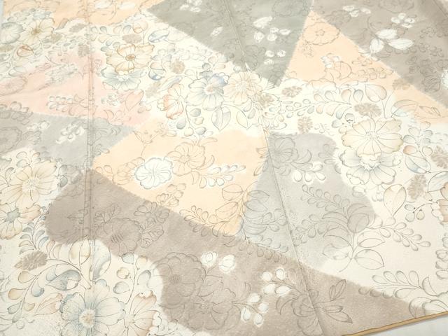 平和屋着物●訪問着　刺繍　辻が花　大丸扱い　正絹　逸品　CAAQ9119vf