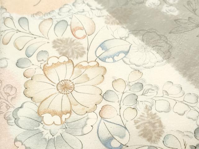 平和屋着物●訪問着　刺繍　辻が花　大丸扱い　正絹　逸品　CAAQ9119vf